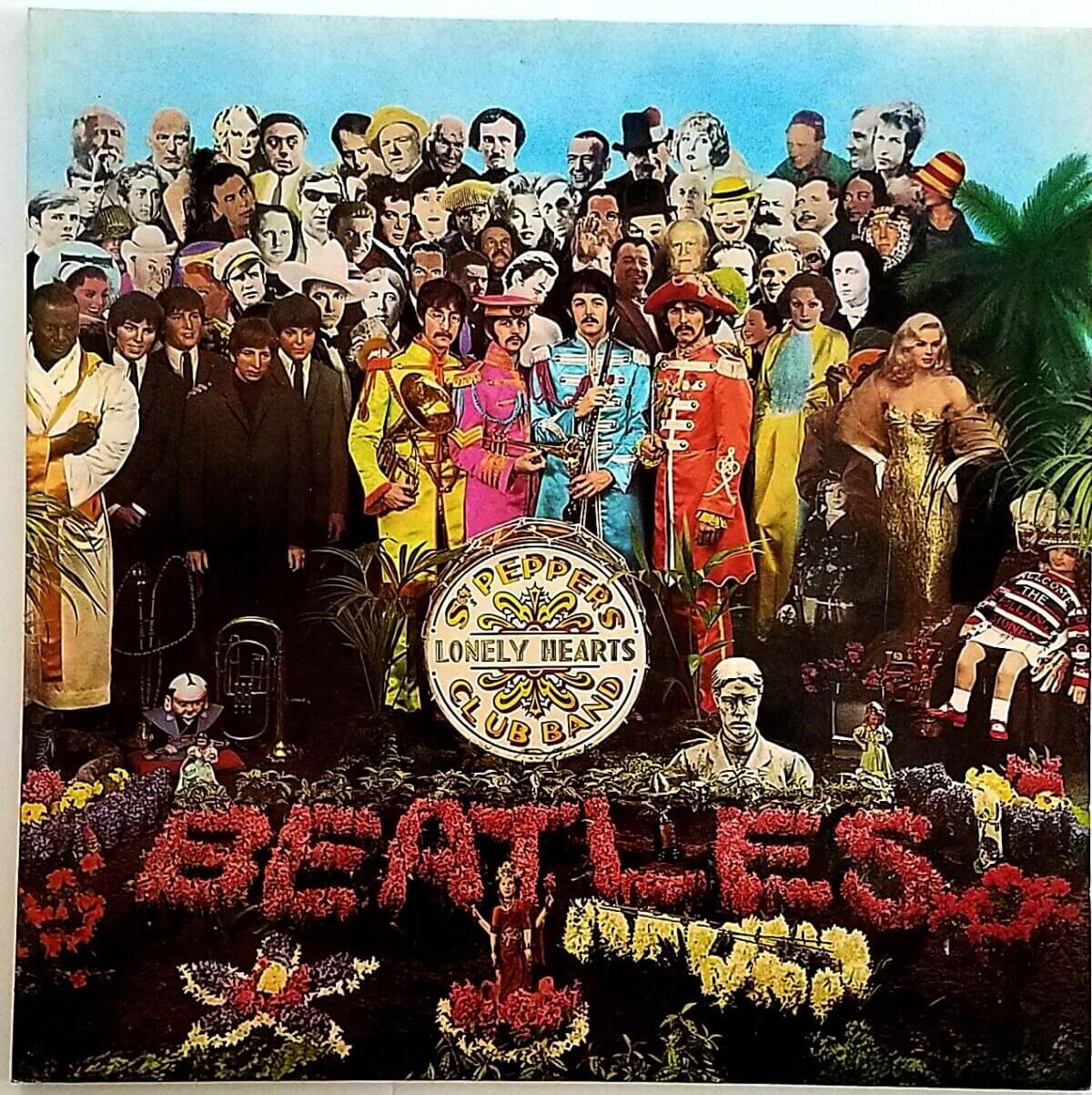 "Sgt. Pepper Lonely Hearts Club Band" by The Beatles on vinyl