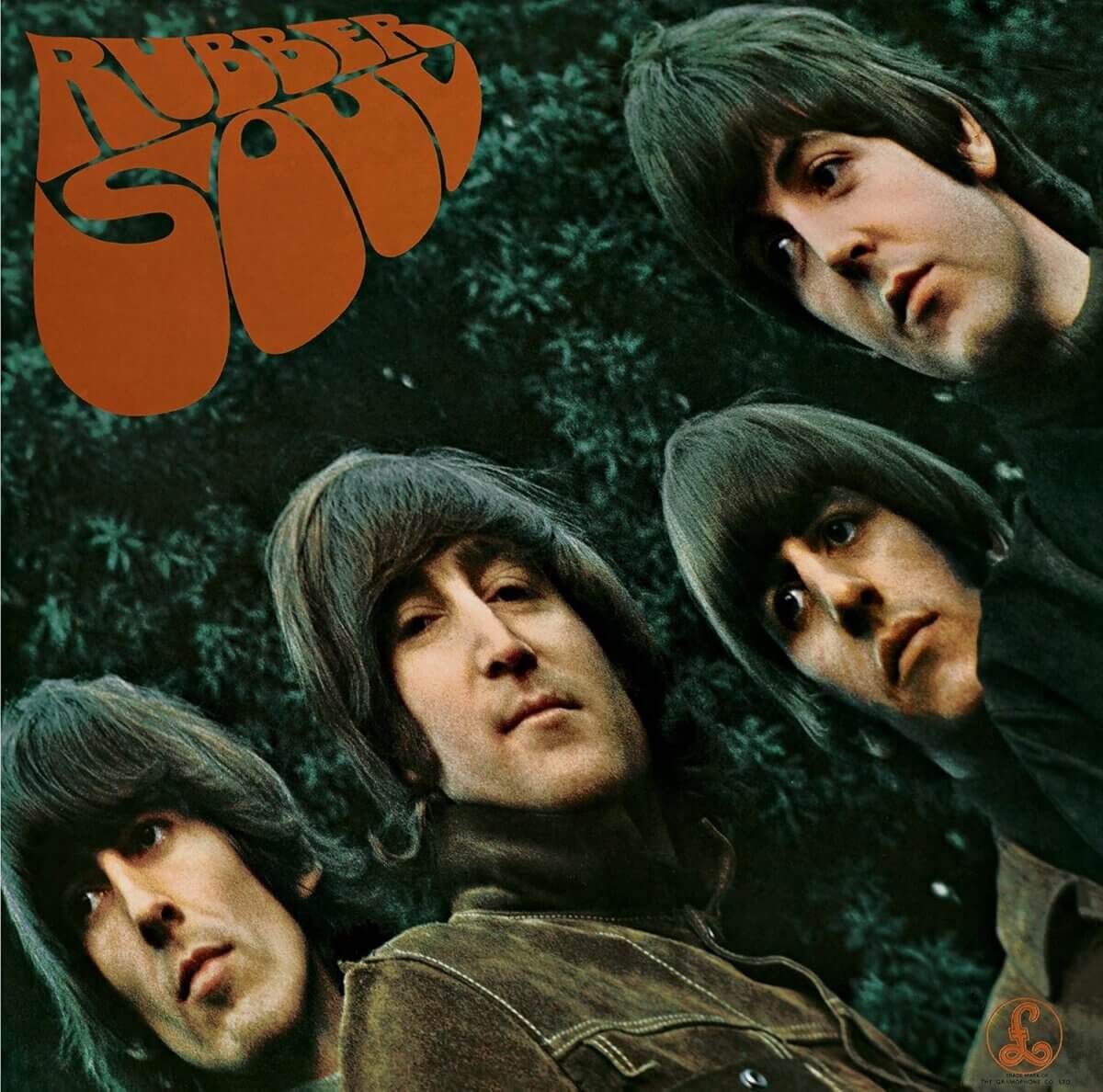 "Rubber Soul" by The Beatles on vinyl