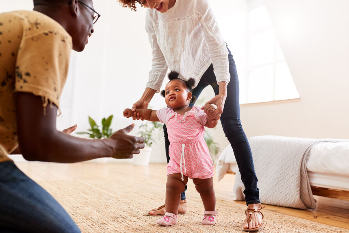 Teaching child to walk