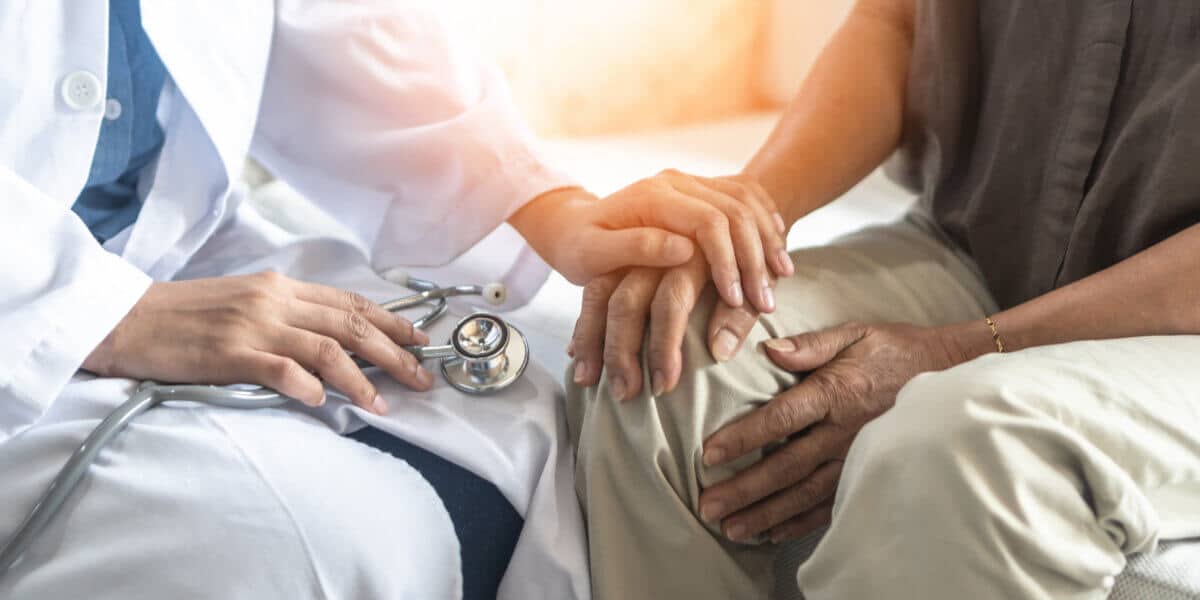 Doctor with Alzheimer's patient
