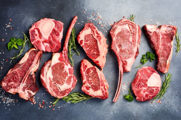red meat steaks