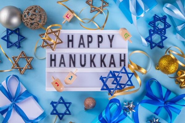 Happy Hanukkah sign