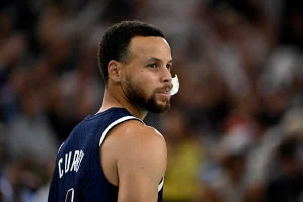 Steph Curry is seen during the Paris 2024 Olympic Games