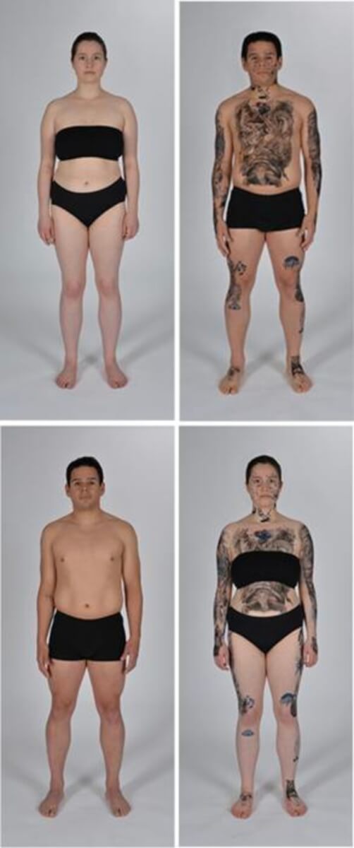 Comparison of tattooed vs. non-tattooed bodies