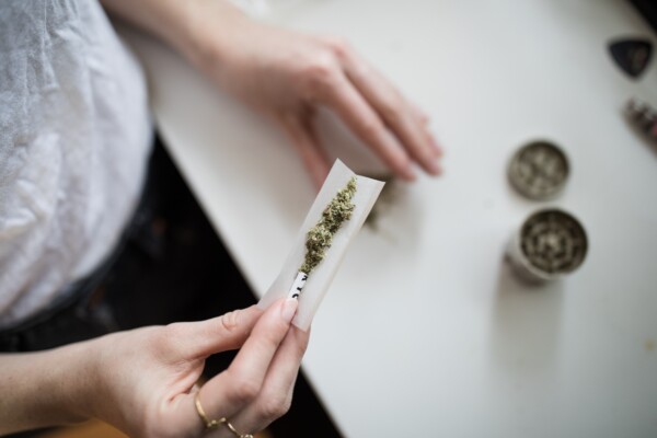 Marijuana or cannabis joint