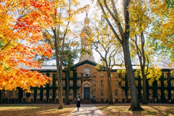 Princeton University in fall