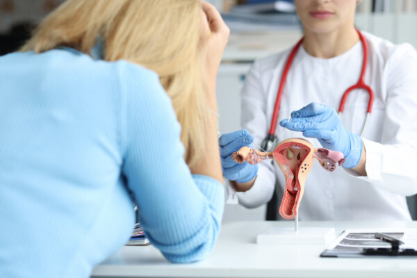 Doctor discussing tubal sterilization with patient